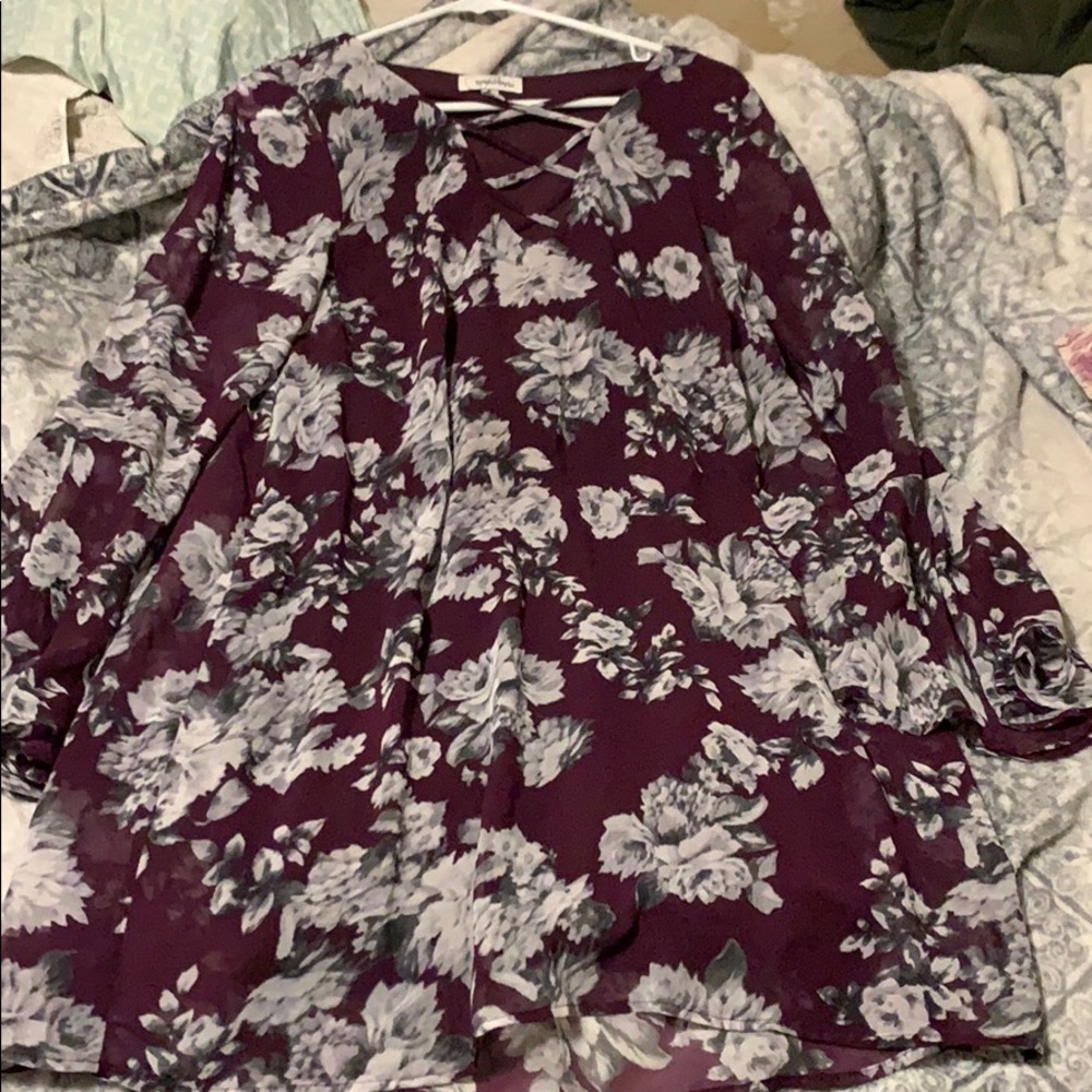Bell sleeve dress